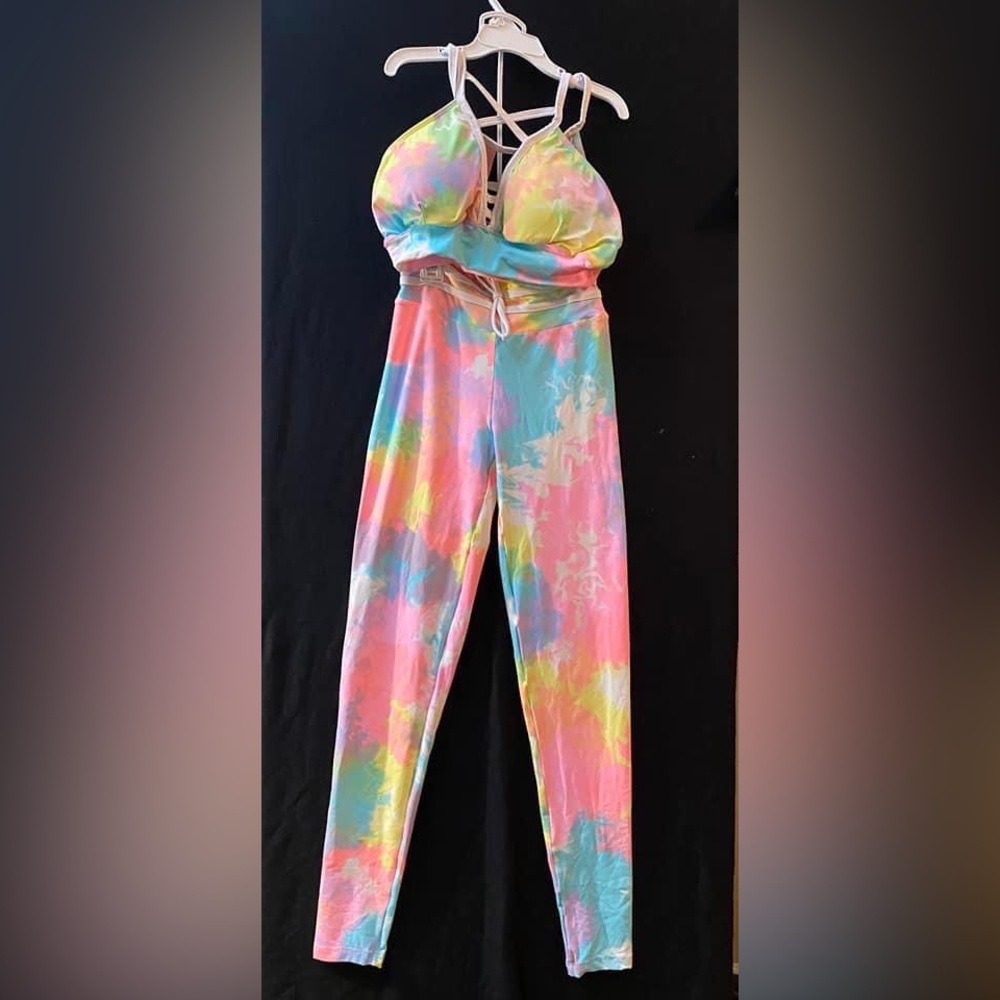 MY SPORTY SHOP Brazilian Booty scrunch tie dye set. Brand new, never worn.